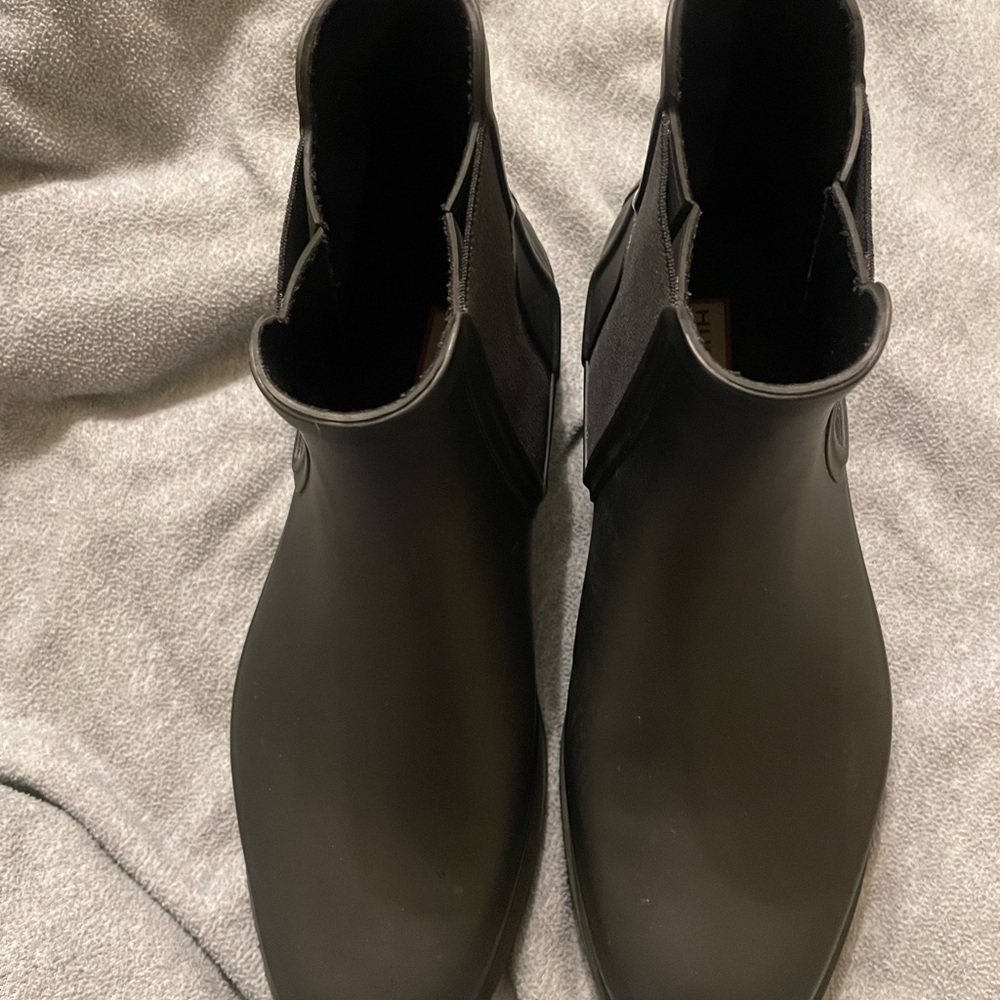 Men's Hunter Black Refined Slim Fit Chelsea Boots